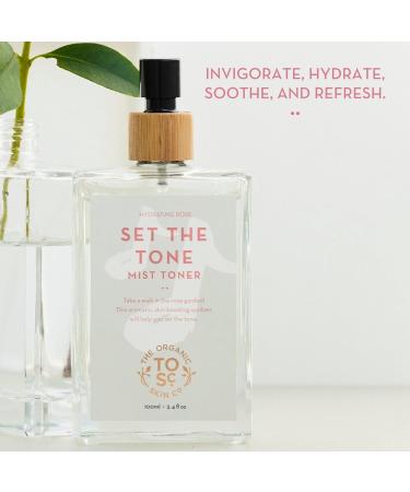 Hydrating Face Toner Spray - Set The Tone by The Organic Skin Co. | Rosewater & Aloe Vera Mist for All Skin Types | Toner for Men & Women - Buy Online on GoSupps.com