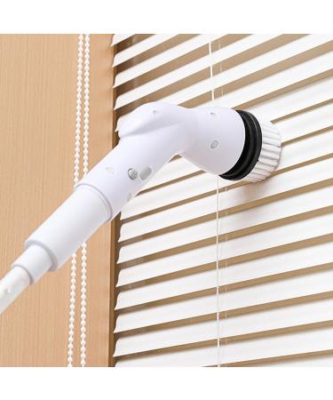 Electric Scrubber - 2000mAh Rotating Shower Brush Cleaners Electric Tub Scrubber with Retractable Handle Power Floor Scrubber for Bathroom - Buy Online on GoSupps.com