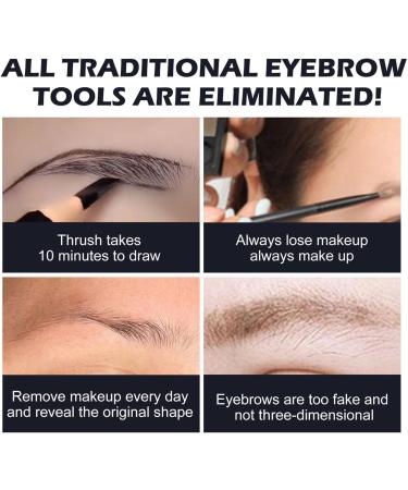 Eyebrow Makeup - Natural g Eyebrow Powder Kit - Waterproof Trio Kit for Photography Wedding Outdoor Guanglu Light Brown - Buy Online on GoSupps.com