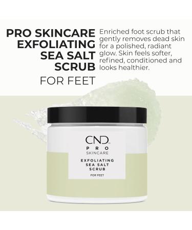 CND Pro Skincare Sea Salt Foot Scrub - 511g | Exfoliating Foot Care for Smooth Healthy Skin | International Shipping Available - Buy Online on GoSupps.com