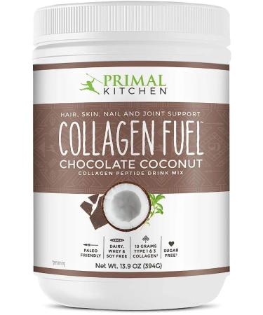 Primal Kitchen Collagen Peptide Drink Mix Collagen Fuel Chocolate Coconut 13.9 oz (394 g)