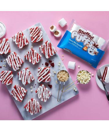 Stuffed Puffs - Classic Milk Chocolate Marshmallows 6 Pack | Real Chocolate Filled | Ideal for S'mores | 6 Bags (8.6 oz each) - Buy Online on GoSupps.com