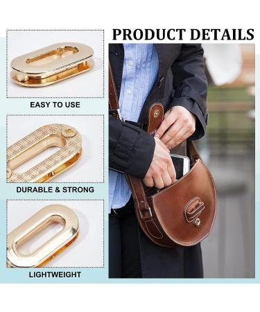GORGECRAFT 12Pcs Screw-in Oval Eyelet Metal Grommets - 3 Colors, Alloy Loop Snaps for DIY Sewing Crafts and Leather Bags - Buy Online on GoSupps.com