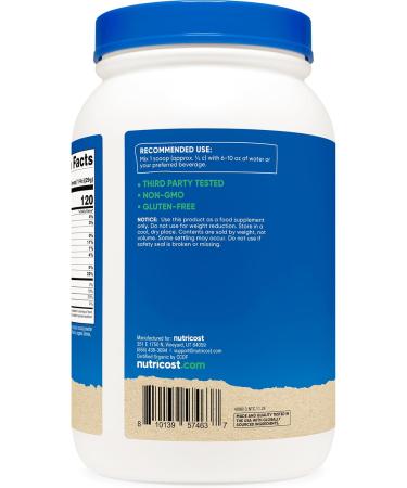 Nutricost Organic Pea Protein Powder (3 LBS) Chocolate - Certified USDA Organic Protein from Plants Vegetarian Friendly Gluten Free Non-GMO - Buy Online on GoSupps.com
