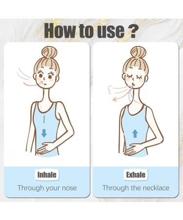 Anxiety Relief Breathing Necklace Meditation Breathing Whistle Necklace for Stress Relief Claming Down Relax Panic Attack Relief 2black+2silver - Buy Online on GoSupps.com