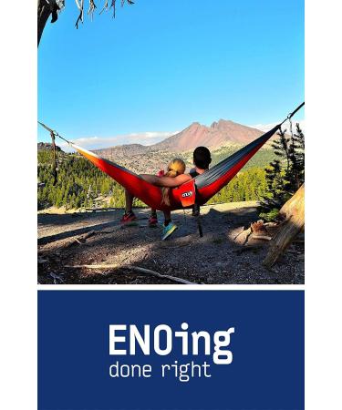 ENO DoubleNest Hammock - Lightweight Portable 1-2 Person Hammock for Camping, Hiking, Backpacking, Travel - Emerald/Yellow - Buy Online on GoSupps.com