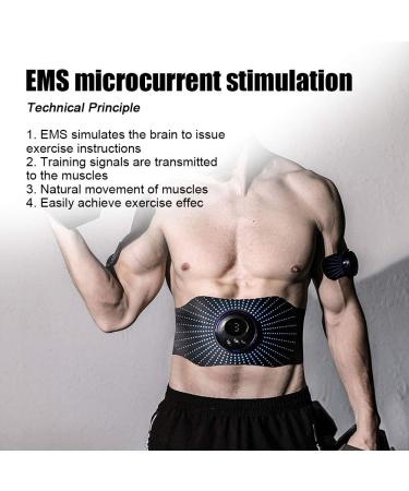 Muscle Toner Belly Tightening Belt - Wireless Abdominal & Limb Muscle Stimulator for Home & Outdoor Fitness - Buy Online on GoSupps.com