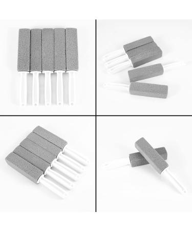 Retasica 5Pcs Pumice Cleaning Stone with Handle Toilet Bowl Cleaning Brush Cleaner Hard Water Ring Remover - Buy Online on GoSupps.com