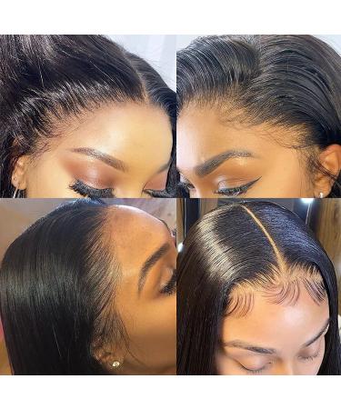 24 Inch Brazilian Virgin Human Hair Lace Front Wig for Black Women - Natural Color, Pre Plucked with Baby Hair, 150% Density - Buy Online on GoSupps.com