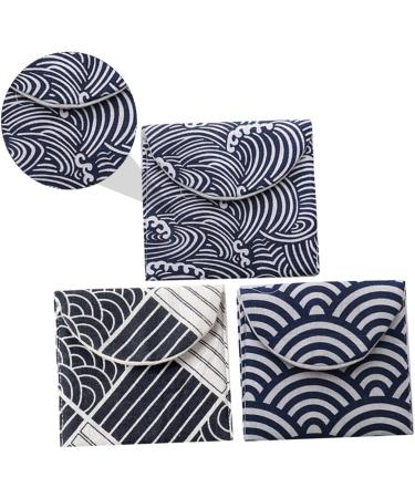 Alipis 3-Piece Storage Bags for Women's Bandages | High Capacity Breastfeeding & Menstrual Inserts | Colorful Fabric Organizers 14x12cm - Buy Online on GoSupps.com