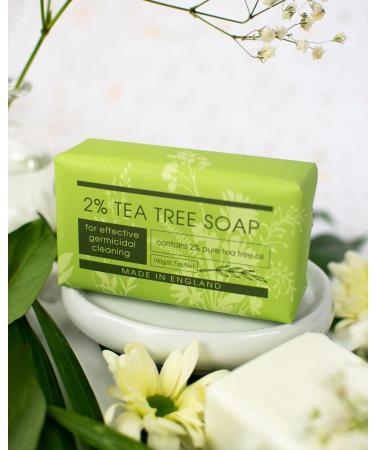 Buy The English Soap Company Take Care 2% Tea Tree Soap Bar - Luxury Moisturising & Soothing 190g for Hands & Body - International Shipping Available - Buy Online on GoSupps.com