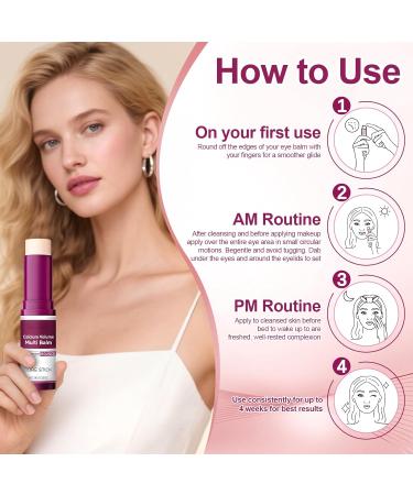 MQN 2PCS Calcium Stick Calcium Volume Multi Bomb Stick Korean Collagen Core Balm for Face Eyes & Neck with Almond Vitamin E - Buy Online on GoSupps.com