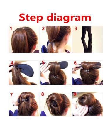 PSADKID Hair Bun Maker - Pack of 6, Sponge Twister for Ponytail Bun Shaping - Ideal for Ballet, Children, Girls & Women - Buy Online on GoSupps.com