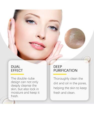 Double Action Cleaning & Moisturizing Facial Cleanser - Gentle Face Wash For Deep Pore Cleansing Hydrating & Refreshing Skin(1PCS) - Buy Online on GoSupps.com