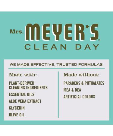 Mrs. Meyer's Clean Day Liquid Hand Soap Basil Cruelty Free and Biodegradable Hand Wash Made with Essential Oils 370 ml Soap Pump Bottle - Buy Online on GoSupps.com