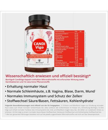 Buy BONVIGO DUO: Candivigo & Flora Darm XL - 60 Natural Capsules for Gut Health Enzymes & Fiber Ideal Home Remedies for Diet & Wellness - Buy Online on GoSupps.com