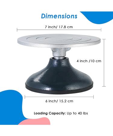 MAOPINER 7 Sculpting Wheel | Heavy Duty Pottery Turntable | Cast Iron Construction with Ball Bearings - Buy Online on GoSupps.com