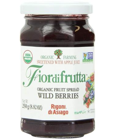 Rigoni di Asiago Fior Di Frutta, Fruit Spread Wild Berry Organic, 8.82 Ounce (Pack of 1) 8.82 Ounce (Pack of 1) Standard Packaging