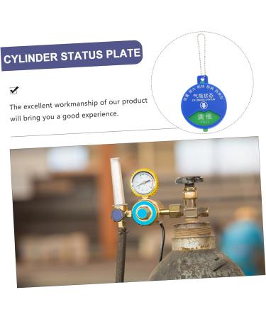 Healvian 3pcs Signage Labels Emblems Cylinder Status Sign Hospital Cylinder Status Plate Oxygen Tank - Buy Online on GoSupps.com