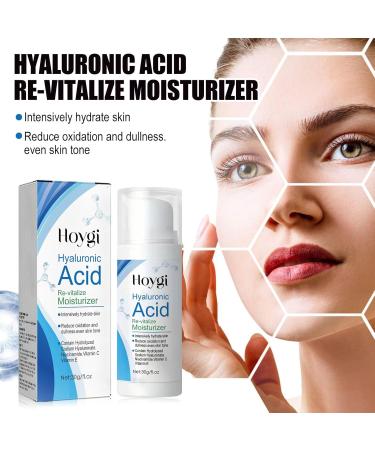 Hyaluronic Acid Cream for Face Moisturizer to Hydrate & Smooth Extra-Dry Skin Anti-Aging Day and Night - Buy Online on GoSupps.com