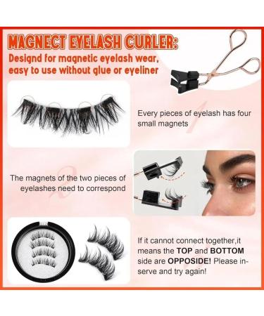 Magnetic Eyelashes Magnetic Eyelashes Natural Look Reusable Magnetic Eyelashes Kit Magnetic Eyelashes without Eyeliner Magnetic Eyelashes with Applicator Magnetic Eyelashes No Glue or Liner Needed - Buy Online on GoSupps.com