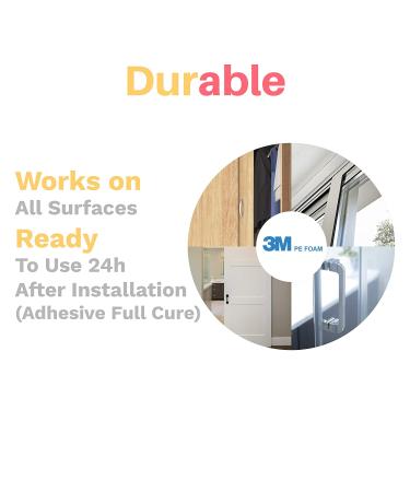 Sliding Door Lock for Child Safety (4-Pack) - Inaya - Child Proof Locks for Sliding Glass Doors  Windows  Closets & Cabinets. Safety Locks for All Your Home Openings. - Buy Online on GoSupps.com