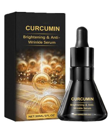 REPWEY Curcumin Brightening & Anti-Wrinkle Serum Turmeric Serum Anti-Aging Face Serum Turmeric Dark Spot Corrector Serum Brightening & Anti-Aging Facial Serum for All Skin Types (1 pcs)