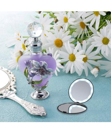 Led Portable Mirror Small Compact Mirror Travel Mirror Folding Vanity Magnifying Pocket Mirror Small Womens Wallet Woman Wallet Ladies Wallets Girl Mirror Mini Miss Magnifier Abs - Buy Online on GoSupps.com