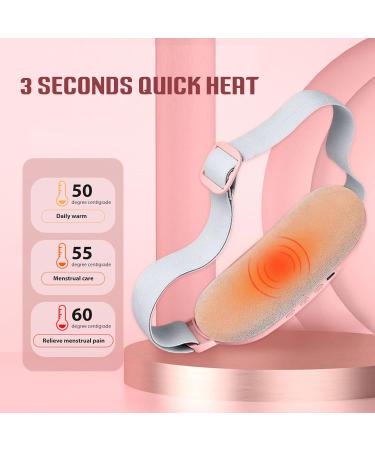 Buy Cordless Adjustable Heating Pad - Portable Belt Fast Heat (10 Sec) & 3 Heat Settings - Pink | International Shipping Available - Buy Online on GoSupps.com