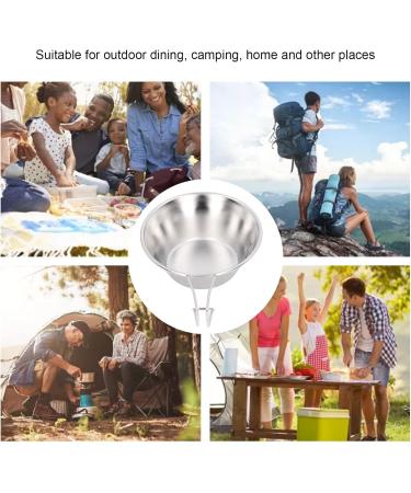 Plplaaoo Stainless Steel 304 Camping Bush Pot | Versatile Camping Cup & Bowl | Easy Clean Dishwasher Safe | Ideal for Hiking & Outdoor Adventures - Buy Online on GoSupps.com