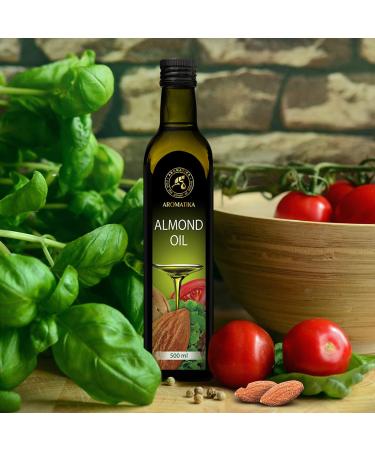 Fair Oil Almond Oil 500ml - Vegan Food Oil for Roasting Grilling & Cooking - Italian Glass Bottle - High Heat Culinary Essential - Buy Online on GoSupps.com