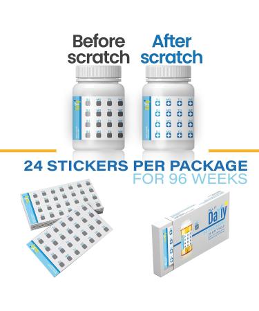 Shop PILL IT Daily Scratch Off Stickers | Pill Reminder & Medication Tracker for Kids Pets & Travel - Buy Online on GoSupps.com