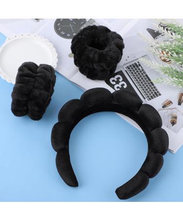 Sibba Sponge Headband & Bracelet Set for Makeup Removal | Women's Terry Cloth Face Wash Headbands | Spa Yoga Shower and Sports Use - Buy Online on GoSupps.com