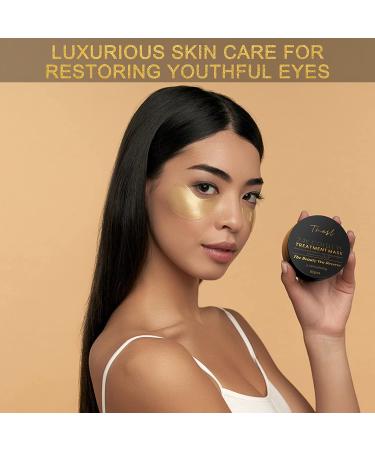 TMESL Under Eye Patches - 30 Pairs 24K Gold Anti-Aging Eye Masks with Hyaluronic Acid and Collagen for Dark Circles, Puffiness & Wrinkles - Deeply Hydrating Eye Treatment - Buy Online on GoSupps.com