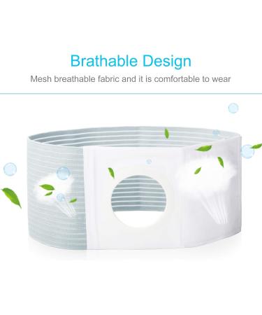 Buy REAQER Stoma Belt - Comfortable Stoma Bandage for Men & Women | 8cm Hole Diameter | Fast International Shipping - Buy Online on GoSupps.com