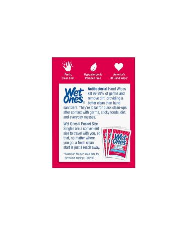 Wet Ones Antibacterial Hand Wipes - Fresh Scent, 24 Count (Pack of 6) - Buy Online on GoSupps.com