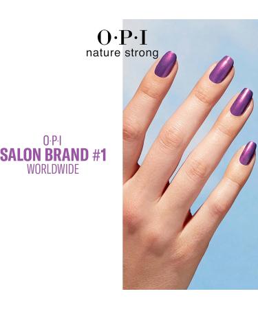 OPI Nature Strong Nail Polish | Quick Dry Vegan Nail Varnish with Long-Lasting Results | Made with Natural Ingredients | Dark Shades | Achieve Grapeness | 15 ml - Buy Online on GoSupps.com