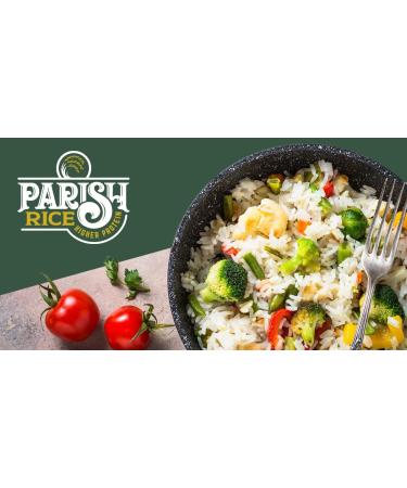 Parish White Rice: High-Protein Low-GI Long Grain Rice, USA-Made, Rich in Nutrients - 5lb Bag - Buy Online on GoSupps.com