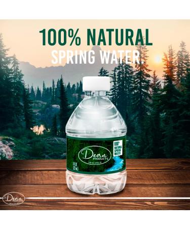 Dean Products Spring Water Bottles 24 Pack - Bottled Spring Water - Small 8 oz Mini Bottles - Bulk Pack - Buy Online on GoSupps.com
