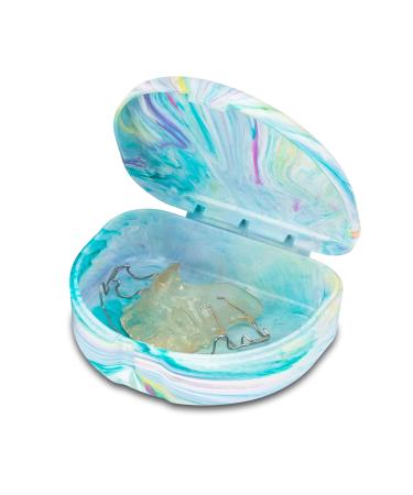 Marble Retainer Cases with Labels (3 Pack) - Cotton Candy Color - Buy Online on GoSupps.com