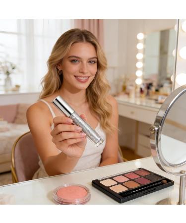 Glitter Mascara for Eyelashes Waterproof Shine Formula Smudge-Proof Volume Sparkling Eye Makeup Glitter Lash Enhancer | Maria's Party Makeup Mascara - Buy Online on GoSupps.com