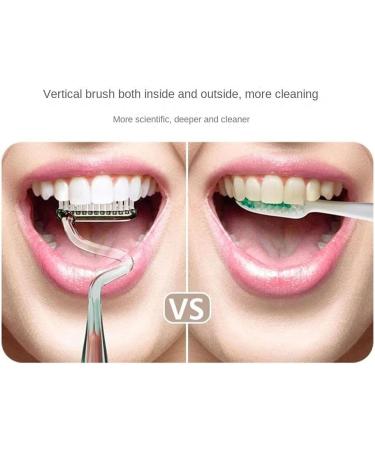 S-Shaped Toothbrush for Adults - Soft Bristles Comprehensive Care for Teeth & Gums Tongue Cleaner & Gum Massage Buy Online Internationally - Buy Online on GoSupps.com