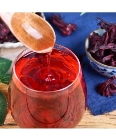  HQZMCTE Natural Herbal Tea Healthy Dried Roselle Tea 2.82 Oz/80 g Premium Quality Red Dried Flower Fruit Tea From Yunnan - Buy Online on GoSupps.com