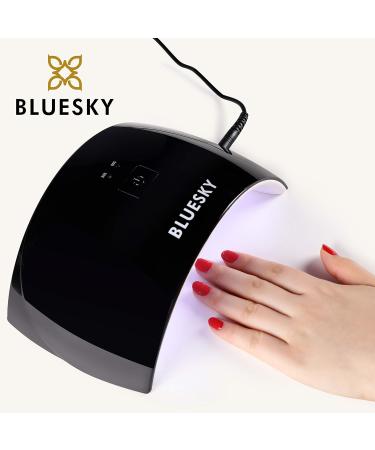 BLUESKY Gel Nail Polish Starter Kit with UV LED Lamp - Glitters Gel Set with 3 x 10ml Polishes, Top & Base Coat, Nail File and Buffer - Buy Online on GoSupps.com
