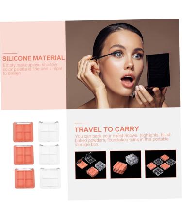 FOMIYES 6pcs 4 Eye Shadow Box Makeup Lipstick Empty Eyeshadow 4 Colors Eyeshadow Palettes Magnetic Empty Box - Buy Online on GoSupps.com
