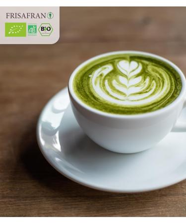 FRISAFRAN | Th Matcha en poudre Bio 50g | Vert | The Matcha | th 100% Biologique | Minceur | Drainage | Qualit C r monielle | The Pour Maigrir | Th Vert Matcha | Naturel | Smoothies-Boissons - Buy Online on GoSupps.com