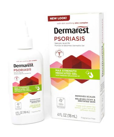 Dermarest Psoriasis Medicated Treatment Gel - 4oz (1-Pack) | Fragrance-Free - Buy Online on GoSupps.com