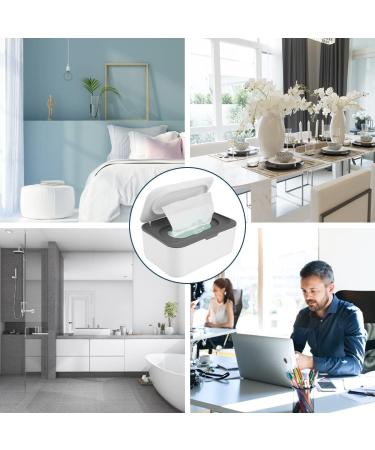 Wipes Dispenser Dustproof Wet Tissue Box Baby Wipe Holder Large Capacity Wipes/Tissue Case with Moisture Seal Secure Lid Keeps Wipes Fresh for Home Office (Gray) - Buy Online on GoSupps.com