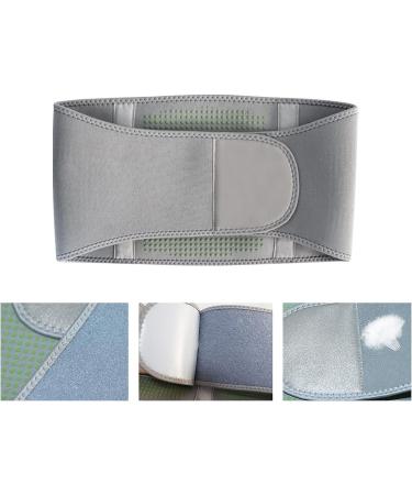 Lumbar Support Back Brace with Self-Heating Wormwood - Gray Waist Belt for Men & Women - Buy Online on GoSupps.com