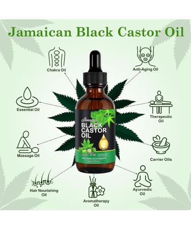 Organic Black Castor Oil for Hair Growth Cold Pressed Castor Oil for Eyelashes and Eyebrows Hair Growth Oil Castor Oil Organic for Damaged Hair Skin Nails Beard Strengthen Hair Roots - Buy Online on GoSupps.com